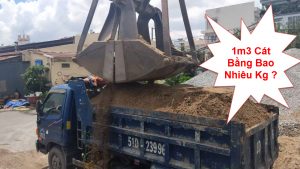 1 m3 cát bao nhiêu kg