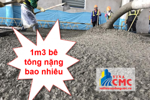 1 khối bê tông nặng bao nhiêu kg