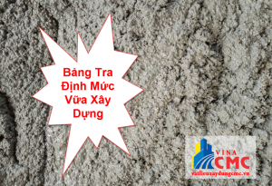 Định mức vữa xây dựng mới nhất