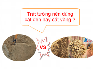 Trát tường nên dùng cát đen hay cát vàng