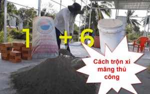 Cách trộn xi măng thủ công chuẩn nhất