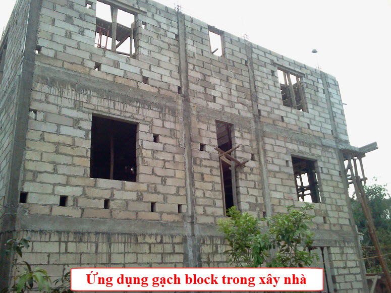 Công dụng thường gặp và hữu hiệu nhất của gạch block là xây dựng nhà