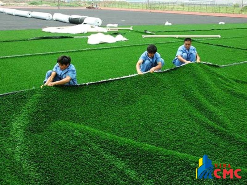 Quy trình thi công thảm cỏ nhân tạo