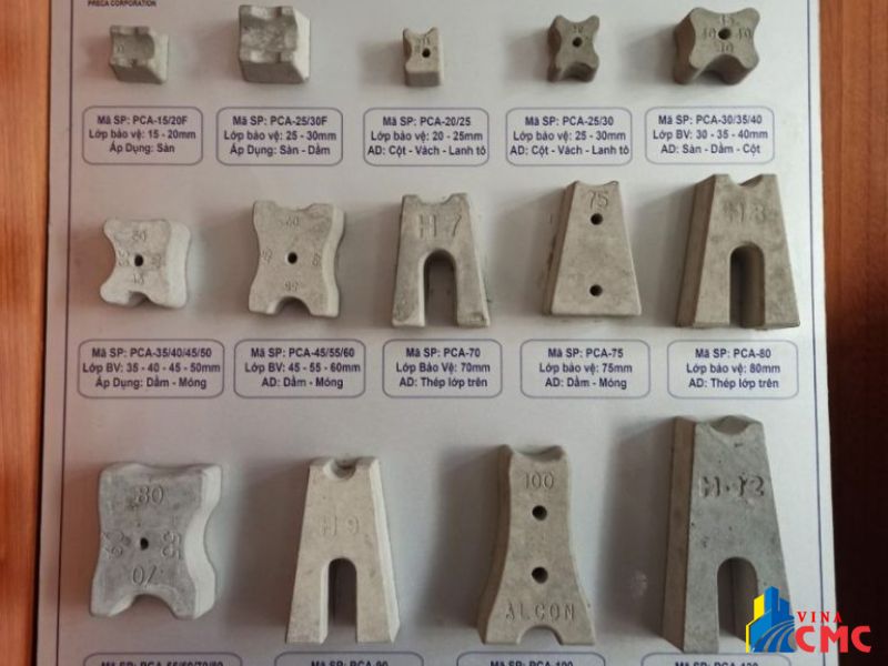 Ứng dụng thực tế của viên kê bê tông trong xây dựng